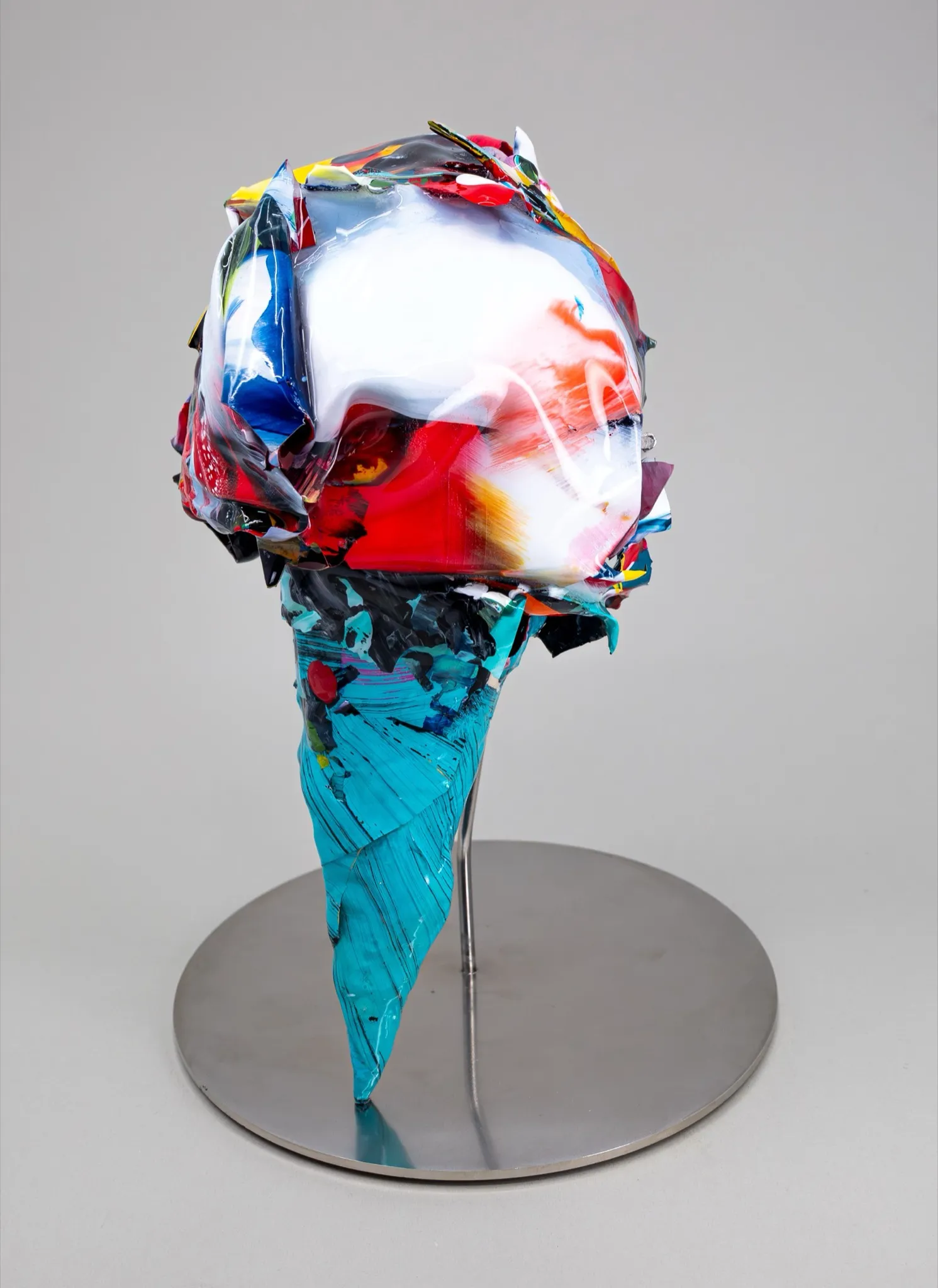 Ice Cream 조형 4점 — Slimer · Spider Man · The Return of the King · LOVE ME (각 13×13×18cm · Acrylic paint · Resin · Stainless steel · 2024) (2) · 강민석 Minseok Kang