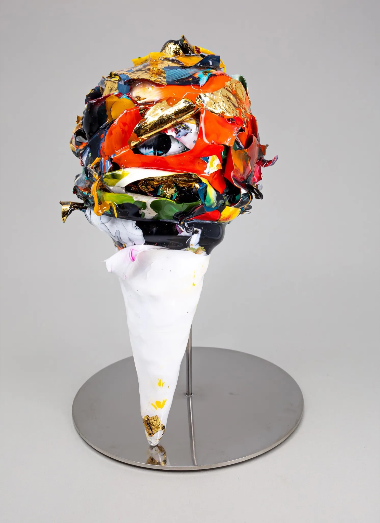 Ice Cream 조형 4점 — Slimer · Spider Man · The Return of the King · LOVE ME (각 13×13×18cm · Acrylic paint · Resin · Stainless steel · 2024) (3) · 강민석 Minseok Kang