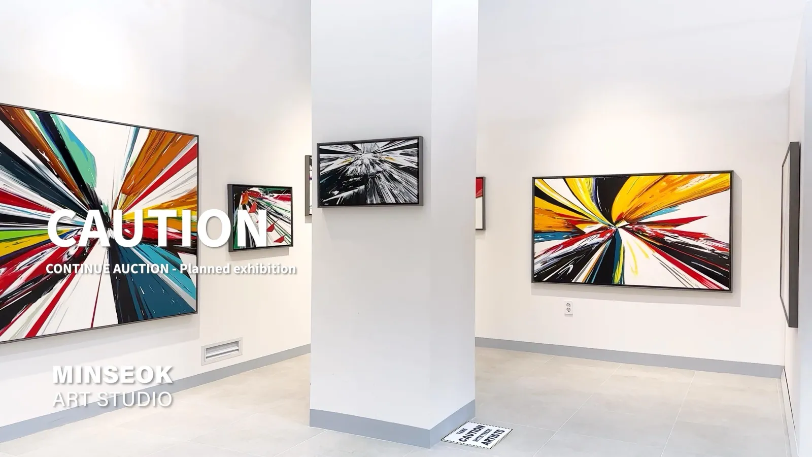《CAUTION》 기획전 — CONTINUE AUCTION · 강민석 외 6인 그룹전, 서울 강남