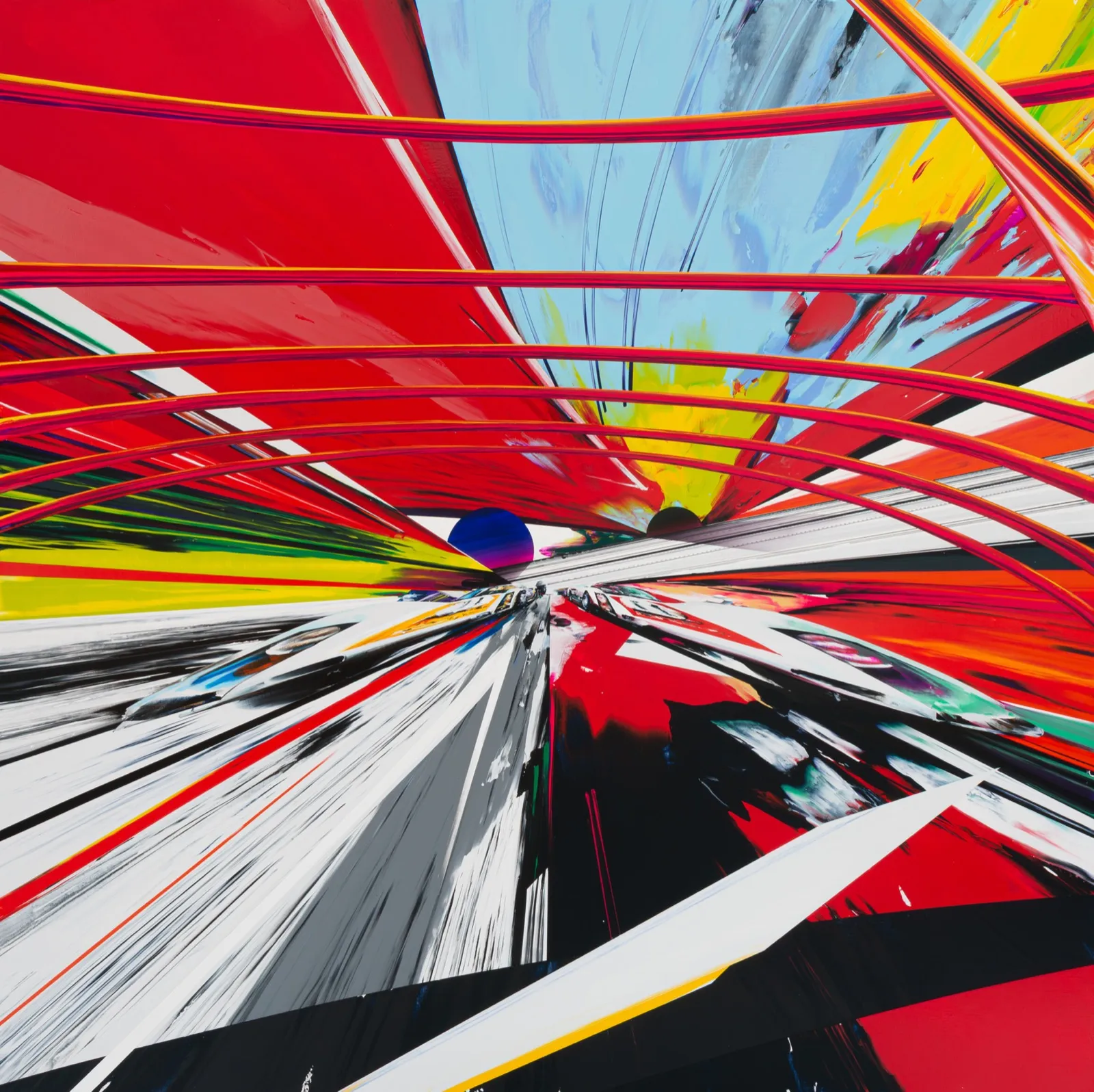 Endless Impact D09 · 130.4×130.4cm · Acrylic on canvas · 2025 / D11 · 130.4×130.4cm · Acrylic on canvas · 2026 (2) · 강민석 Minseok Kang