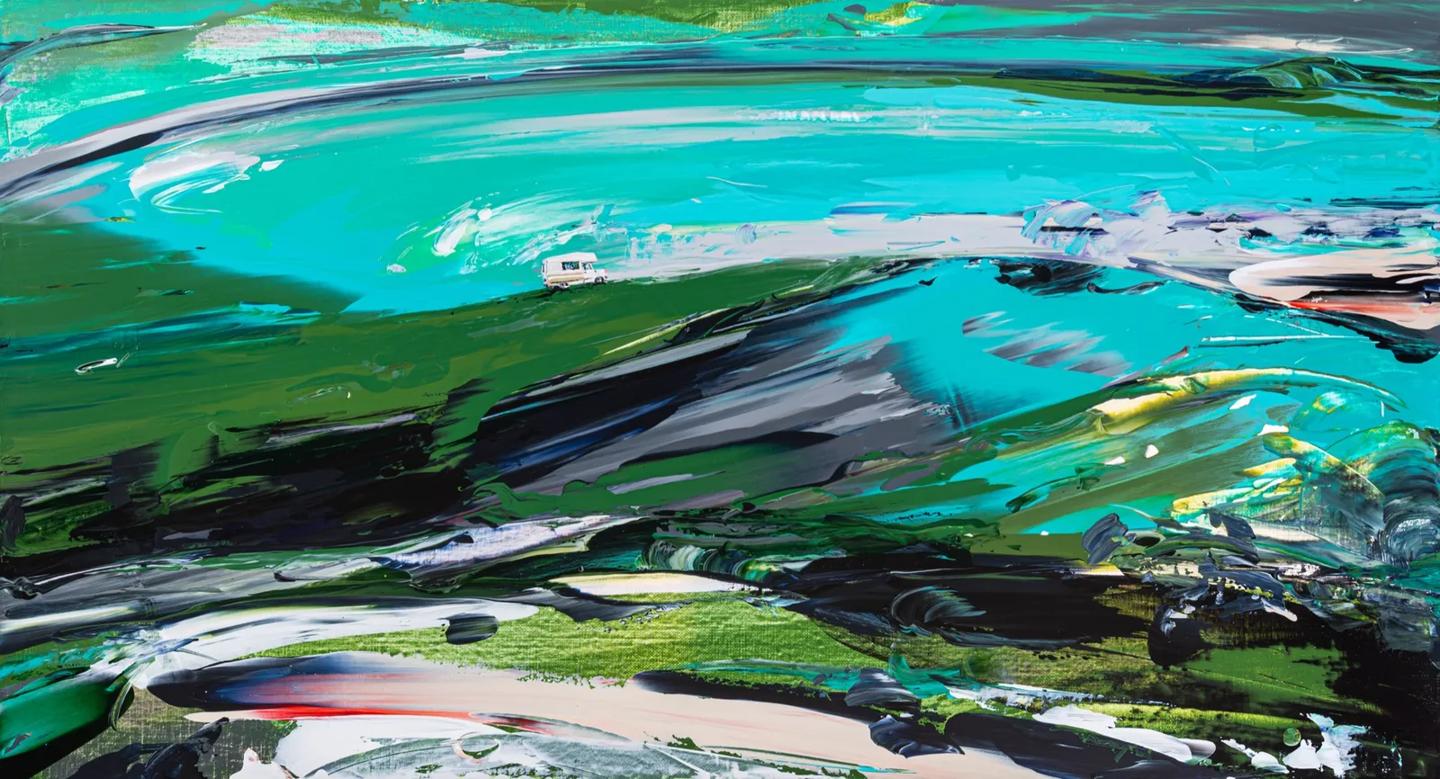 Paint Desert #08 · 90.9×50.2cm · Acrylic on Canvas · 2024 · 강민석 Minseok Kang