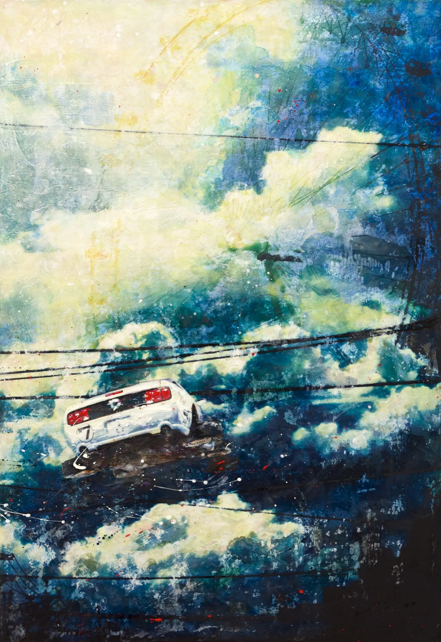 Navigate without Compass NO.3 · 50×72.6cm · Mixed Media · 2012 · 강민석 Minseok Kang