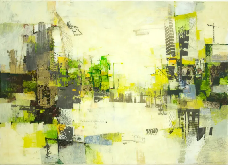 강민석 Minseok Kang, In City No.1 (2008) — 작고 연약한 인간이 깃든 복잡한 도시 풍경, Mixed Media
