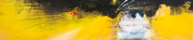 강민석 Minseok Kang, Pursue (2010) — 도시 속 군중과 시선이 압축된 혼합 재료 화면, Mixed Media