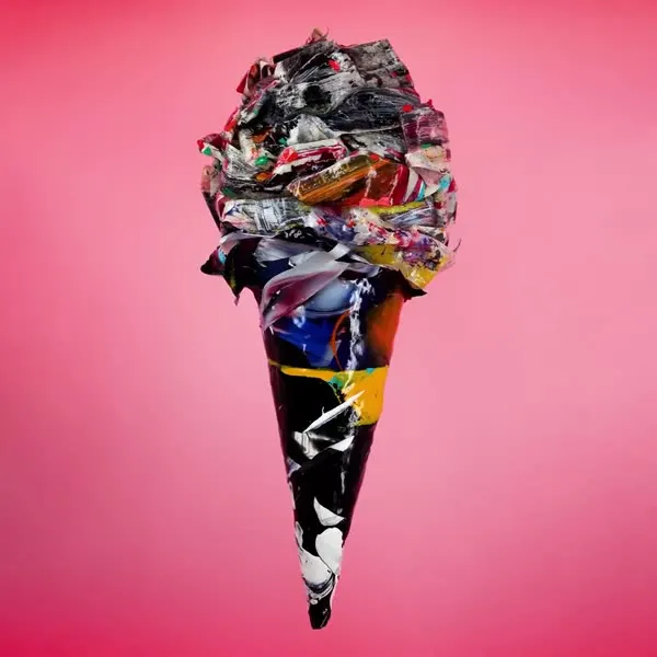 강민석 Minseok Kang, Ice Cream No.02 — 루프로 재생되는 아이스크림 형태의 단채널 영상, Single-channel video